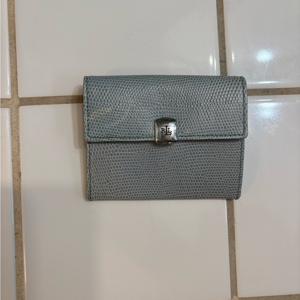 Ralph Lauren Textured Silver Wallet